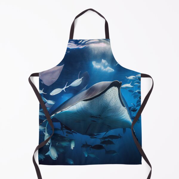 Item preview, Manta Jellyfish and Tuna Schooling Digital Painting designed and sold by CodeAndColors.