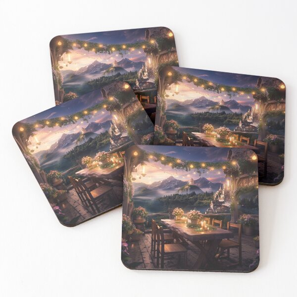 Item preview, Luxury Restaurant, Idyllic Place, Fantasy Art designed and sold by SunDoor Art.
