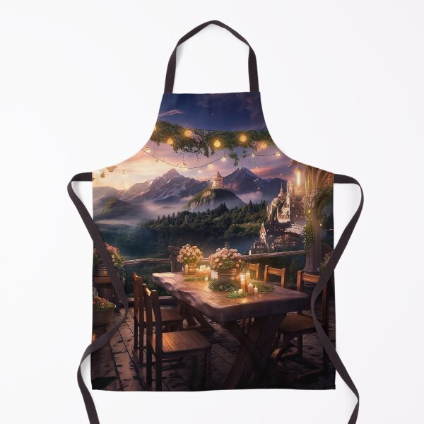 Item preview, Luxury Restaurant, Idyllic Place, Fantasy Art designed and sold by SunDoor Art.
