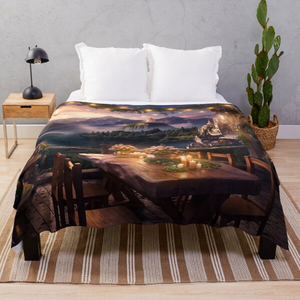 Item preview, Luxury Restaurant, Idyllic Place, Fantasy Art designed and sold by SunDoor Art.