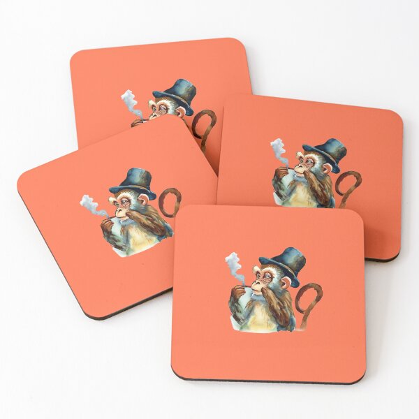 Item preview, Smoky monkey smoking designed and sold by Clumsy People.