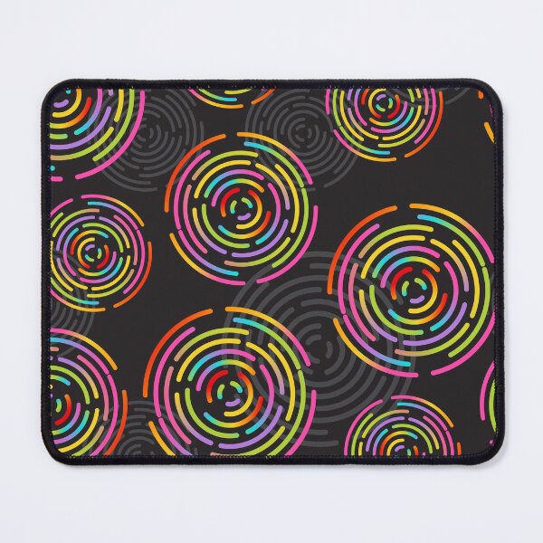 Item preview, Rainbow Color Circle Line Seamless Patterns designed and sold by backham-design.