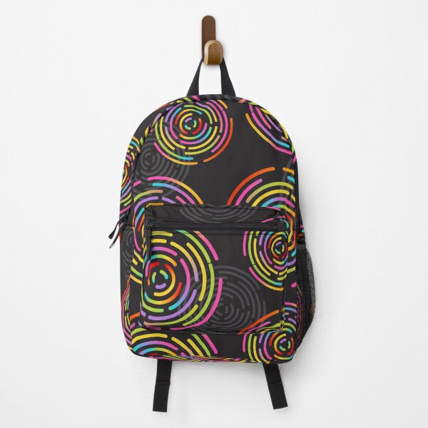 Item preview, Rainbow Color Circle Line Seamless Patterns designed and sold by backham-design.