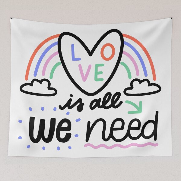 Item preview, Love Is All We Need designed and sold by SeedsplashMerch.
