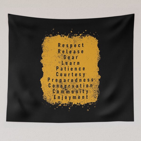 Item preview, Fly fishing decalogue  designed and sold by Teescount.