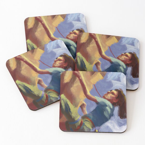Item preview, Climbing abstract oil design designed and sold by ProtonProject.