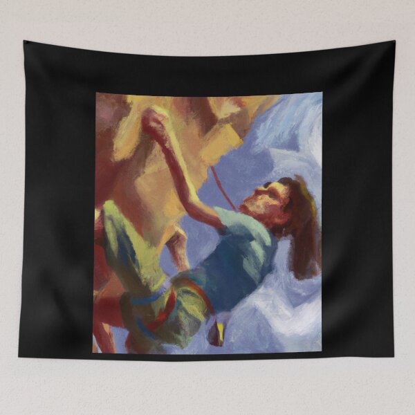 Item preview, Climbing abstract oil design designed and sold by ProtonProject.