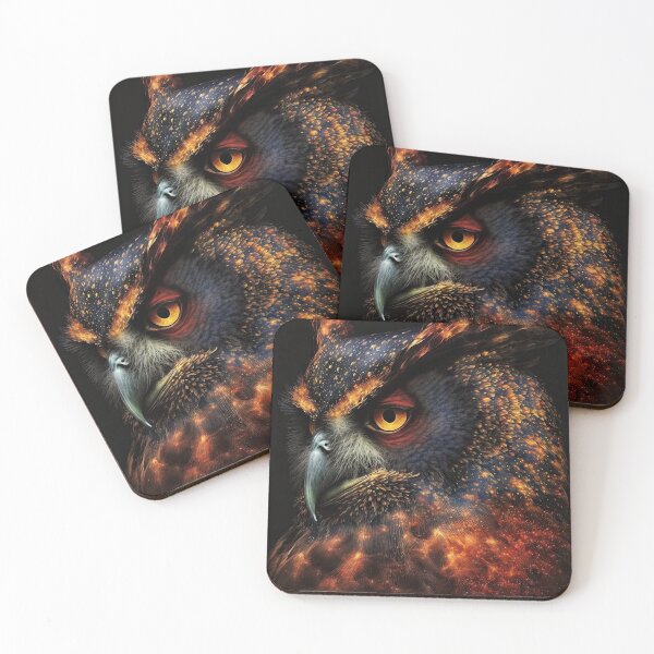 Item preview, Fiery Eagle Owl designed and sold by OccultDreams.