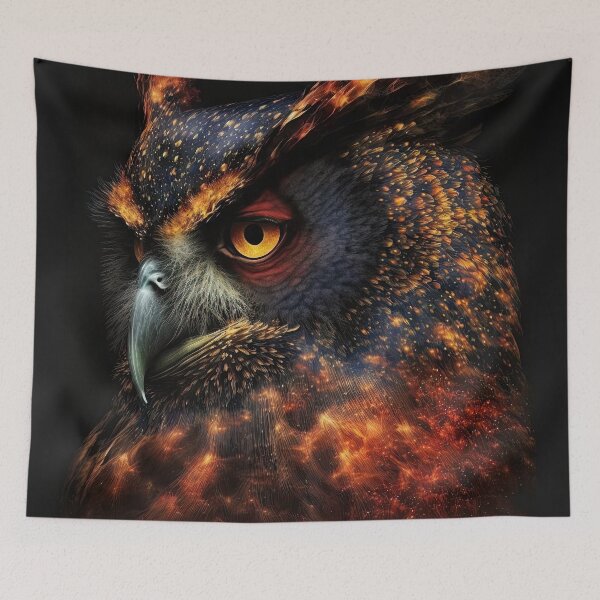 Item preview, Fiery Eagle Owl designed and sold by OccultDreams.