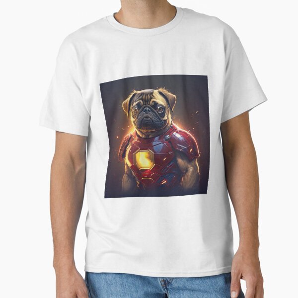 Pugtastic Collection - Futuristic Machine Pug Classic T-Shirt