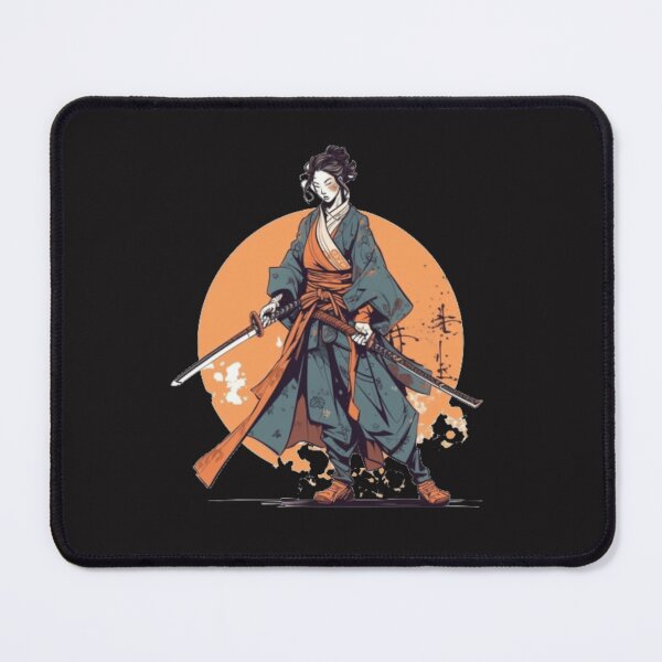 Item preview, 90s Anime-Style Female Samurai Warrior designed and sold by CRAZY&ART.