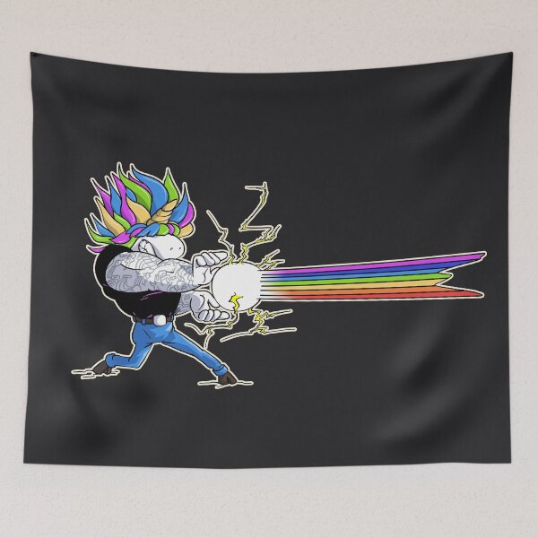 Item preview, Muscular and angry unicorn in Kameha mode designed and sold by TomiAx.