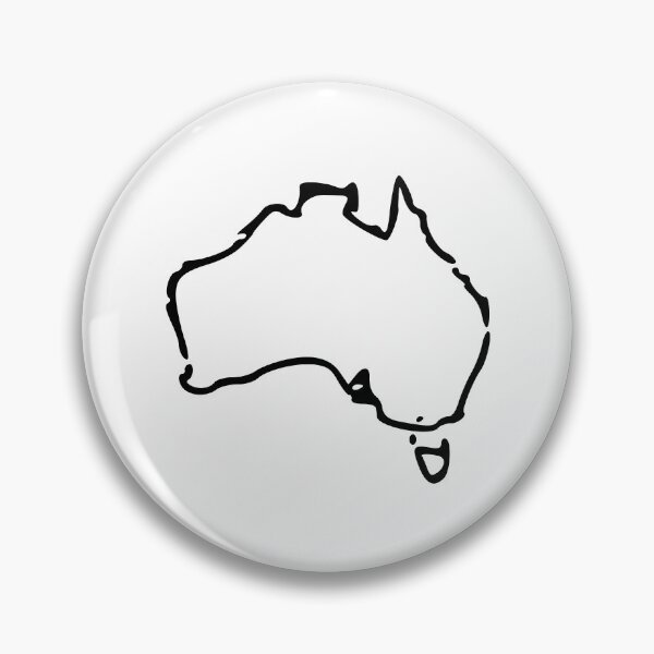 Item preview, Australia Minimalistic Country Outline designed and sold by Natamus.