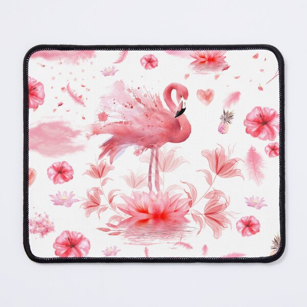 Item preview, Pink Flamingo Watercolor Seamless Flamingos Pattern designed and sold by SoccaTamam.