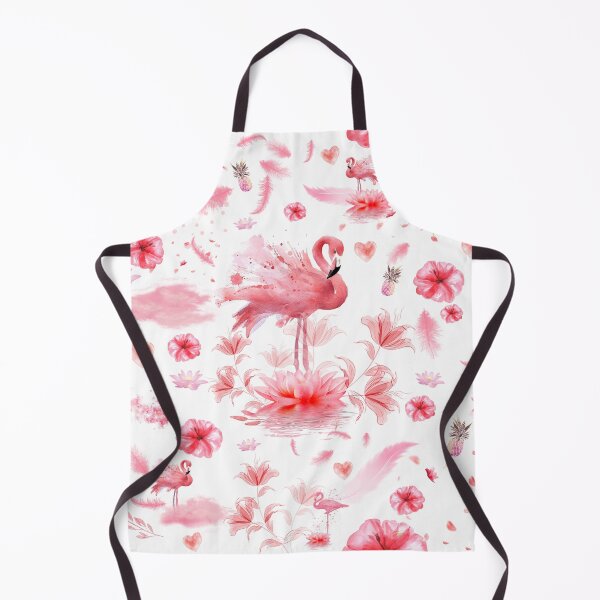 Item preview, Pink Flamingo Watercolor Seamless Flamingos Pattern designed and sold by SoccaTamam.