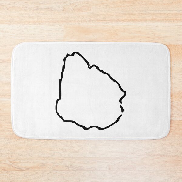 Item preview, Uruguay Minimalistic Country Outline designed and sold by Natamus.