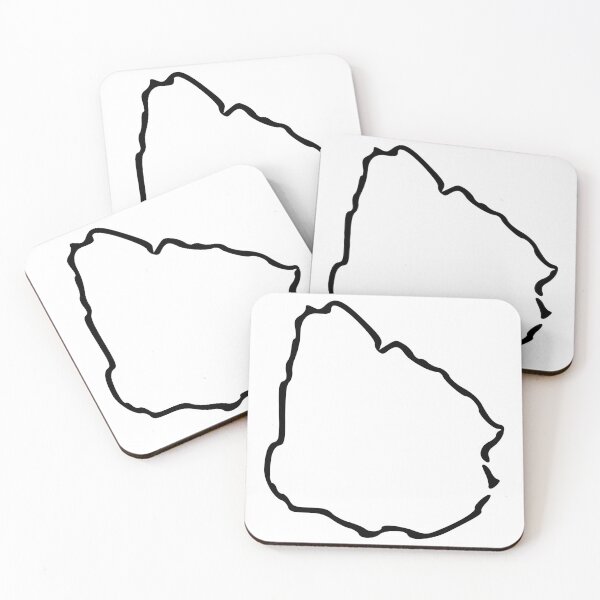 Item preview, Uruguay Minimalistic Country Outline designed and sold by Natamus.