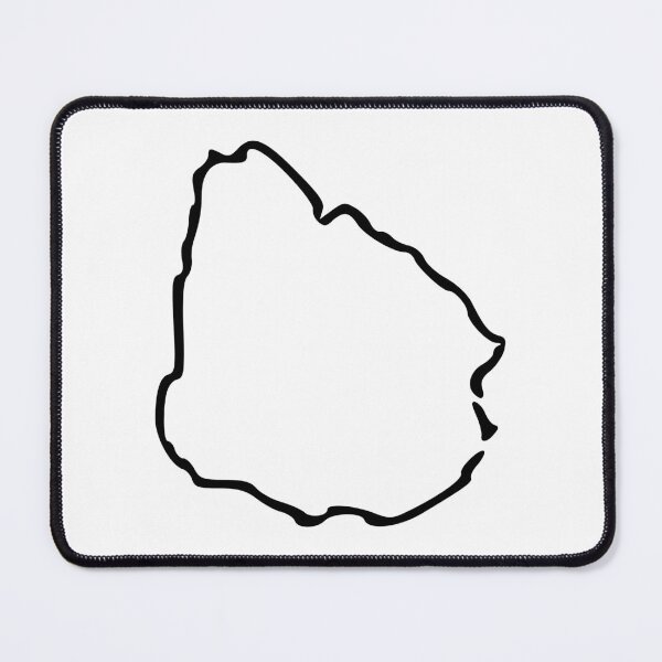 Artikelvorschau, Uruguay Minimalistic Country Outline entworfen und verkauft von Natamus.