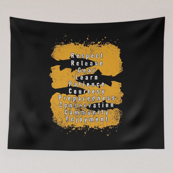 Item preview, Fly fishing decalogue  designed and sold by Teescount.