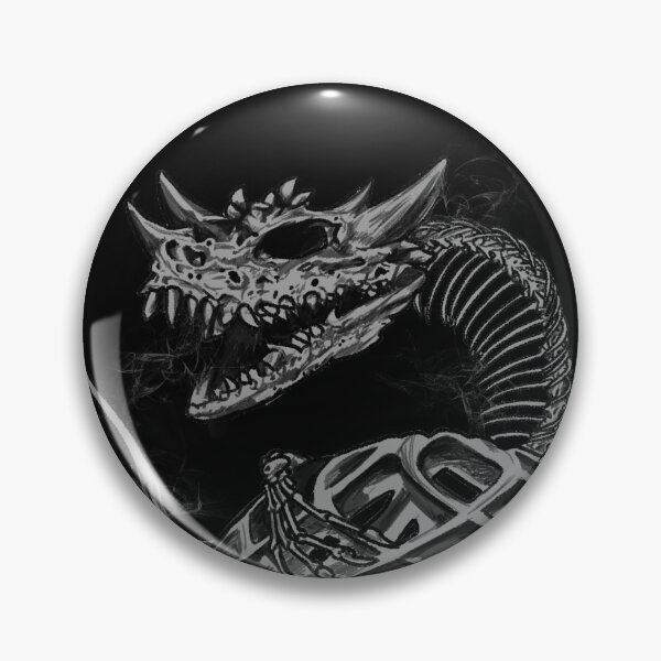 Item preview, Undead Dragon Black and White designed and sold by Greydn.