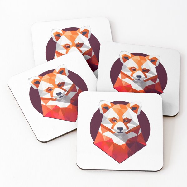 Item preview, Cute Polygonal Red Panda designed and sold by PVSKI.