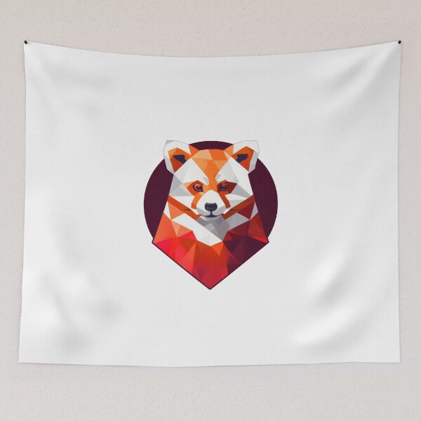 Item preview, Cute Polygonal Red Panda designed and sold by PVSKI.