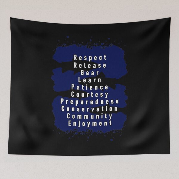 Item preview, Fly fishing decalogue  designed and sold by Teescount.