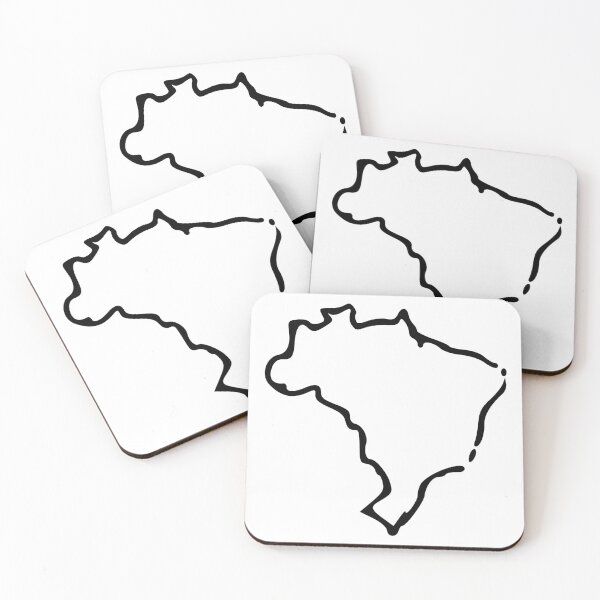 Item preview, Brazil (Brasil) Minimalistic Country Outline designed and sold by Natamus.