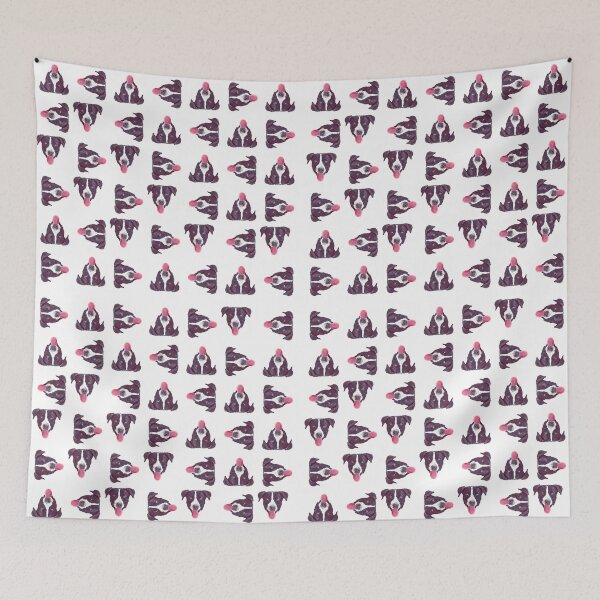 Item preview, Happy Hound Funny Cute Dog Pattern designed and sold by DFLC Prints.