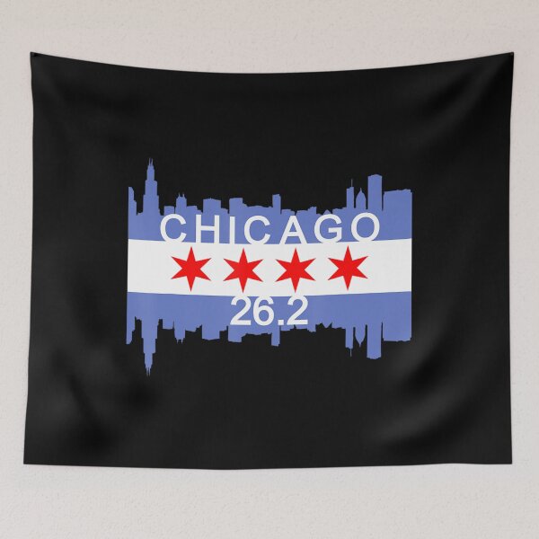Item preview, 26.2 Mile Marathon Runner Chicago Flag Running designed and sold by LohaetaGyaseas.
