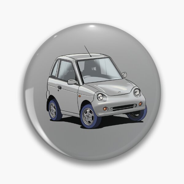 Artikelvorschau, G-Wiz small micro electric car in silver entworfen und verkauft von Webazoot Industries - Car Art.