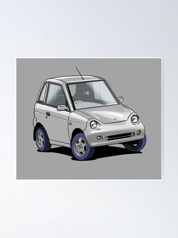 Imagen 1 de 3, Póster con la obra G-Wiz small micro electric car in silver, diseñada y vendida por webazoot.