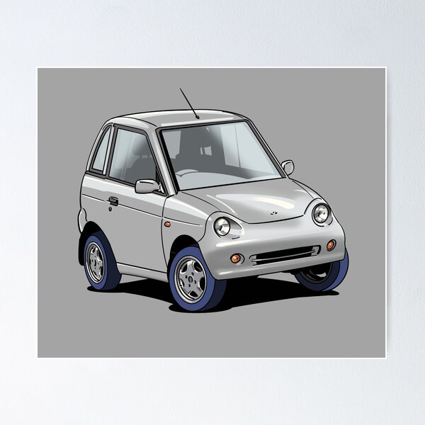 Item preview, G-Wiz small micro electric car in silver designed and sold by Webazoot Industries - Car Art.