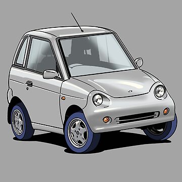 Imagen de la obra G-Wiz small micro electric car in silver de Webazoot Industries - Car Art