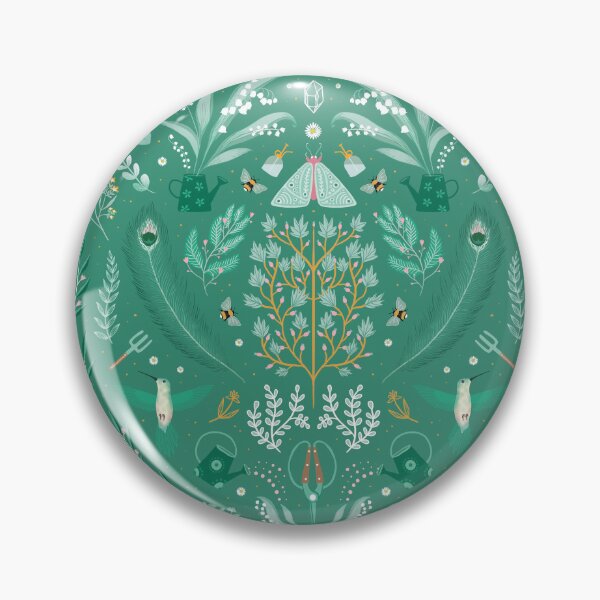 Item preview, Folk Art Green Day of May designed and sold by Cécilia Leroux.