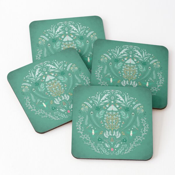 Item preview, Folk Art Green Day of May designed and sold by Cécilia Leroux.