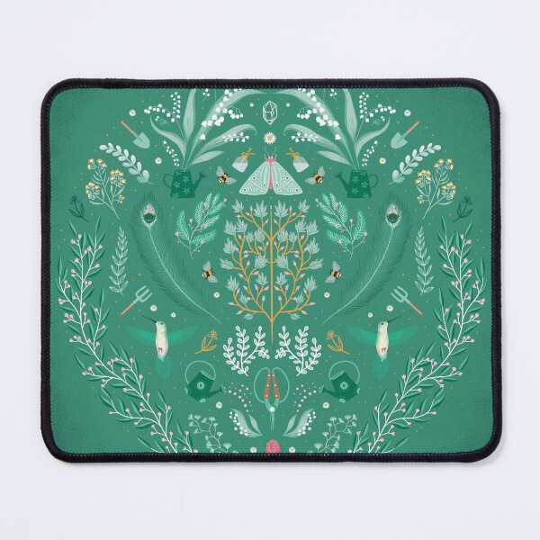 Item preview, Folk Art Green Day of May designed and sold by Cécilia Leroux.