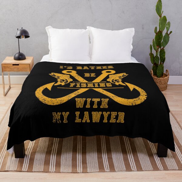 Item preview, I'd rather be fishing with my lawyer designed and sold by Teescount.