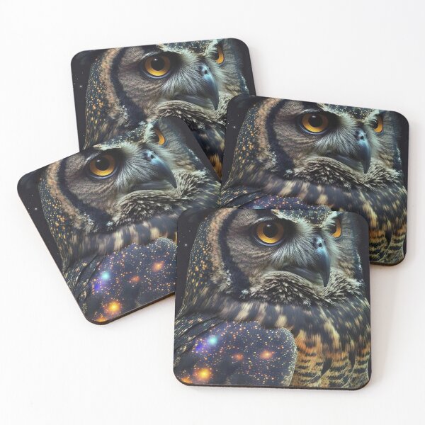 Item preview, Cosmic Horned Owl designed and sold by OccultDreams.