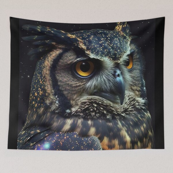 Item preview, Cosmic Horned Owl designed and sold by OccultDreams.