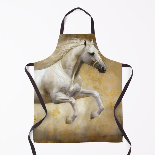 Aperçu de l'œuvre Horse - White Arab Stallion créée et vendue par Mark Salmon.