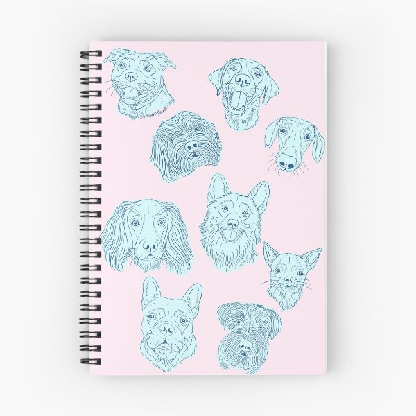 Item preview, Dog Portrait Pattern (Pink Background) designed and sold by Adam Regester.