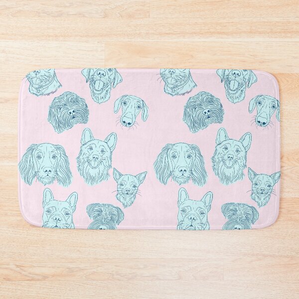 Item preview, Dog Portrait Pattern (Pink Background) designed and sold by Adam Regester.
