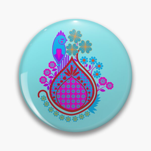 Item preview, Bird in an Indian Garden Floral Ethnic Design designed and sold by Anna Lemos.