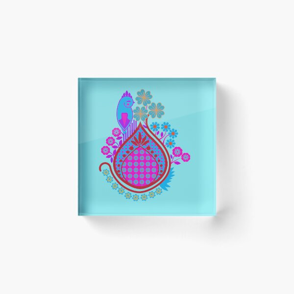 Item preview, Bird in an Indian Garden Floral Ethnic Design designed and sold by Anna Lemos.