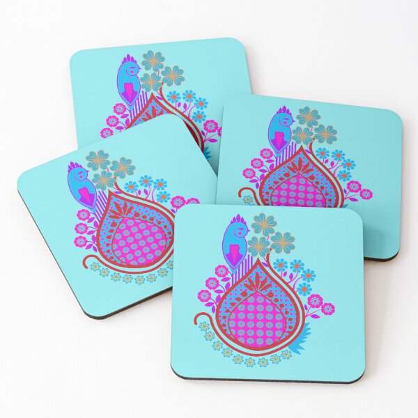 Item preview, Bird in an Indian Garden Floral Ethnic Design designed and sold by Anna Lemos.