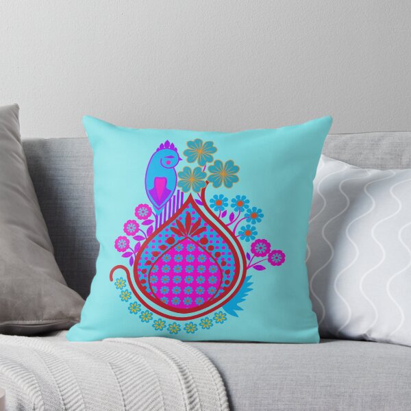 Artikelvorschau, Vogel in einem indischen Garten Floral Ethnic Design entworfen und verkauft von Anna Lemos.