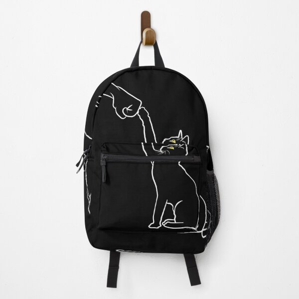 Item preview, Cute Cat Fist Bump Minimalistic Lineart Cartoon - Cat Lover designed and sold by TheInkElephant.