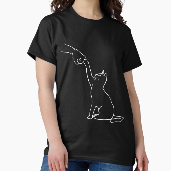 Artikel-Vorschau von Netter Katzen-Faust-Stoß-minimalistischer Lineart-Cartoon - Katzenliebhaber, designt und verkauft von TheInkElephant.