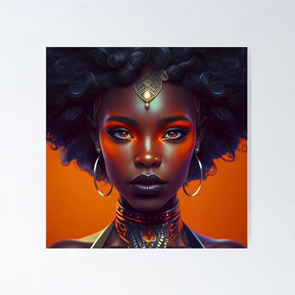 Item preview, Pretty african black woman designed and sold by MajinCactus.